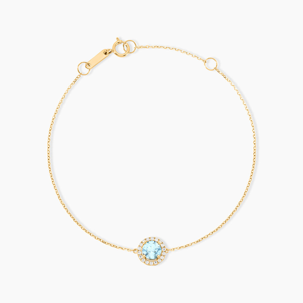 Bracelet Munira Or Jaune Topaze Oxyde De Zirconium - Bracelets Femme | Histoire d&rsquo;Or
