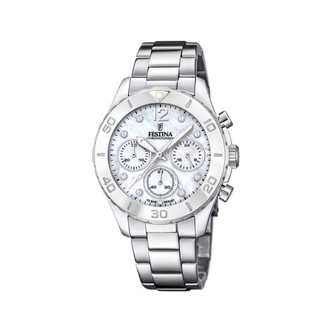 Montre Festina Boyfriend Nacre Blanche - Montres Femme | Histoire d’Or