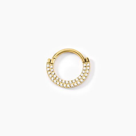 Piercing Septum Bettris Acier Jaune Oxyde De Zirconium - Bijoux Femme | Histoire d’Or