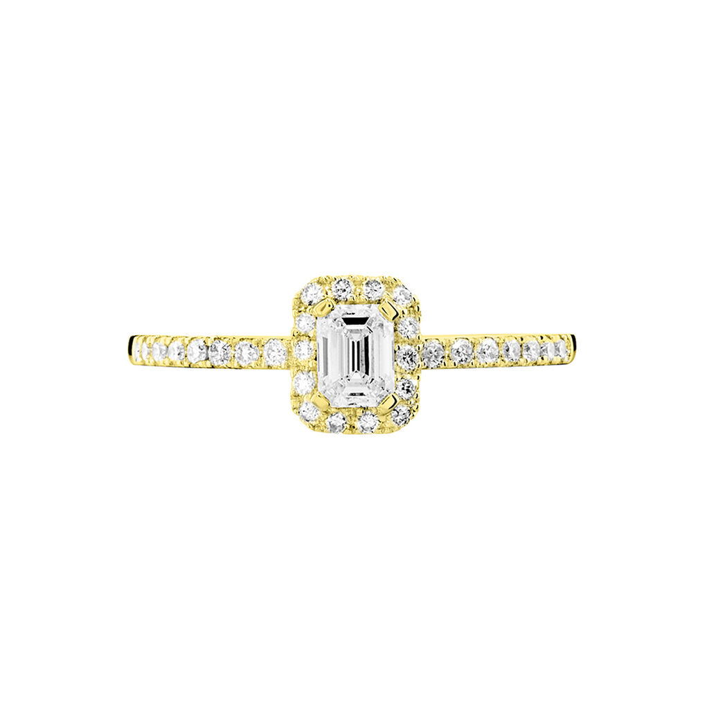 Bague Solitaire Barbara Or Jaune Diamant - Bagues solitaires Femme | Histoire d&rsquo;Or