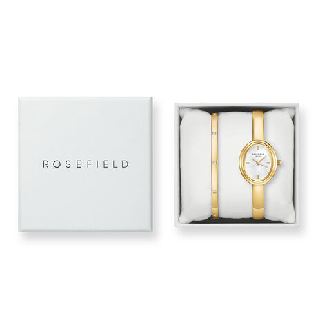 Coffret De Montre Rosefield Studio Bangle Nacre Blanche - Montres Femme | Histoire d&rsquo;Or