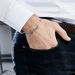 Bracelet Jonc Mike Argent Blanc - Bracelets joncs Homme | Histoire d’Or