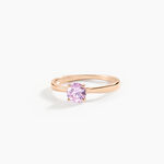Bague Rio Argent Rose Oxyde De Zirconium - Bagues solitaires Femme | Histoire d&rsquo;Or
