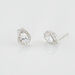 Boucles D'oreilles Puces Hildana Or Blanc Oxyde De Zirconium - Clous d'oreilles Femme | Histoire d’Or
