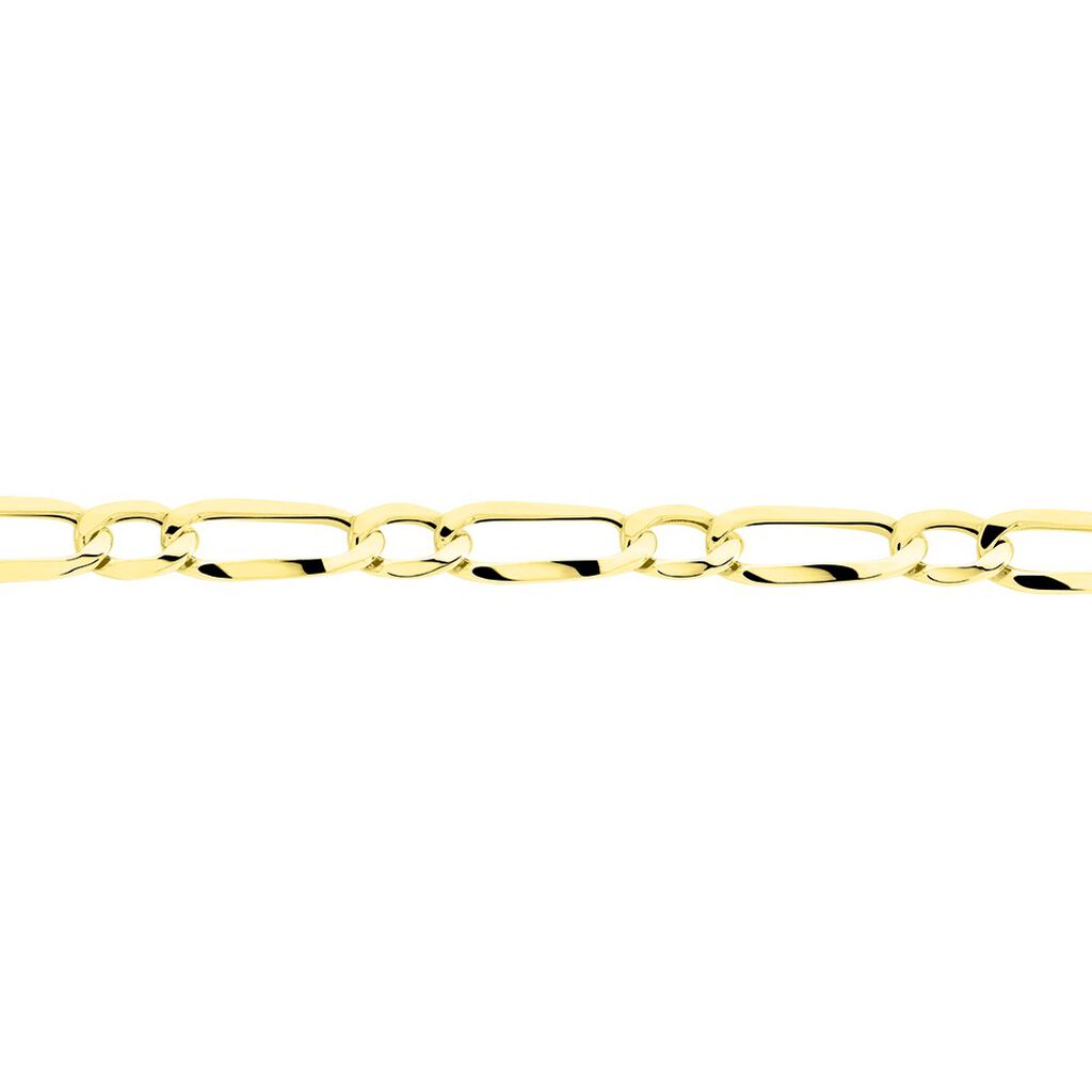 Bracelet Ophelio Maille Alternee 1/1 Or Jaune - Bracelets cha&icirc;ne Homme | Histoire d&rsquo;Or