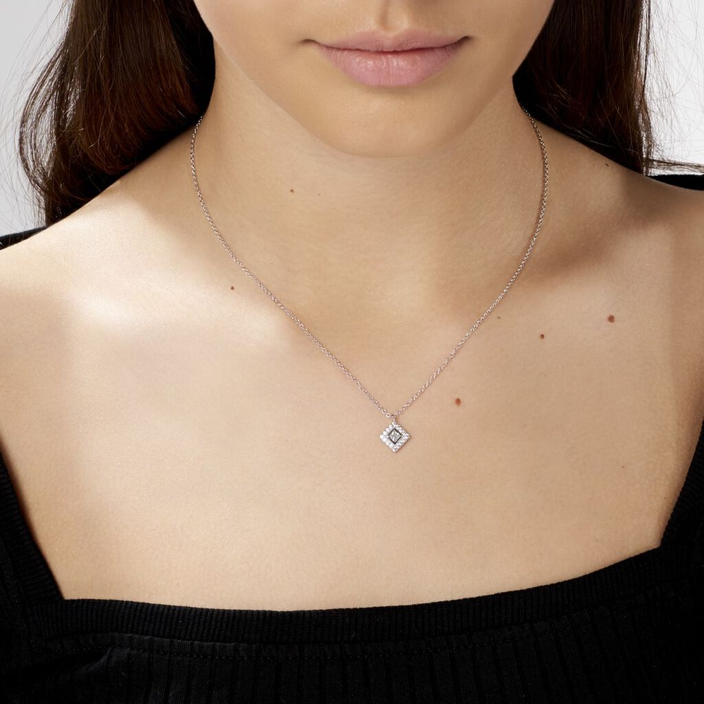 Collier Ysambre Argent Blanc Oxyde De Zirconium - Colliers fantaisie Femme | Histoire d’Or