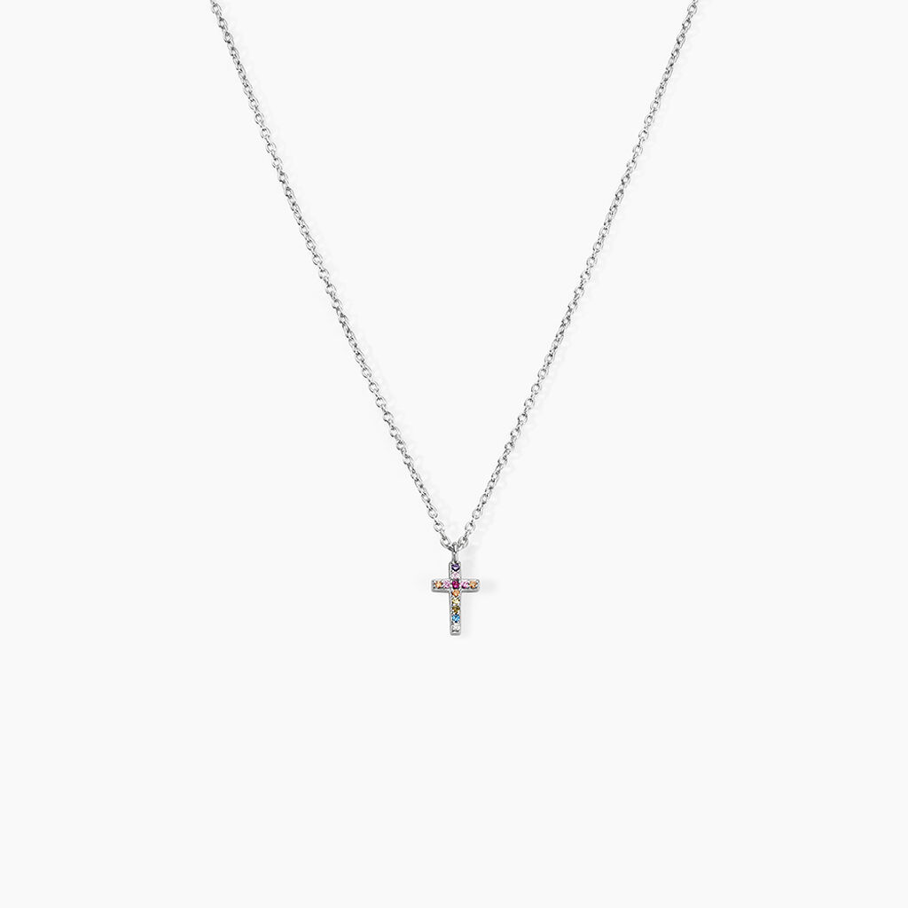 Collier Ha&iuml;vy Argent Blanc Oxyde De Zirconium - Colliers fantaisie Femme | Histoire d&rsquo;Or