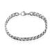 Bracelet Noah Maille Gourmette Acier Blanc - Bracelets fantaisie Homme | Histoire d’Or