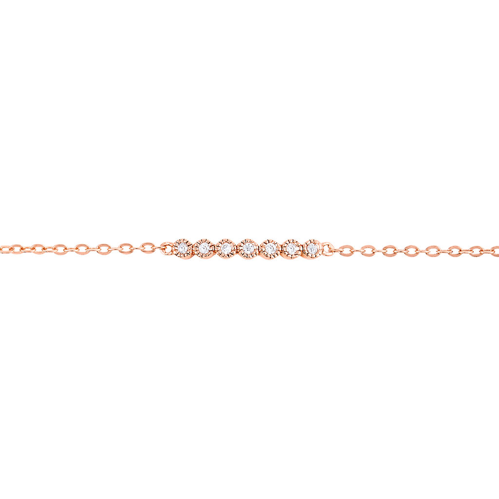Bracelet Aryles Argent Rose Oxyde De Zirconium - Bracelets Femme | Histoire d’Or