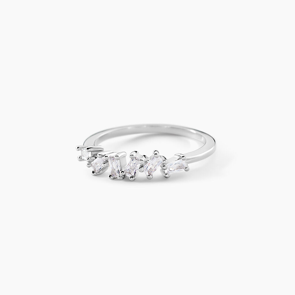 Bague Adonia Argent Blanc Oxyde De Zirconium - Bagues avec pierre Femme | Histoire d&rsquo;Or