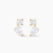 Boucles D'oreilles Puces Shiny Garden Or Jaune Oxyde De Zirconium - Clous d'oreilles Femme | Histoire d’Or
