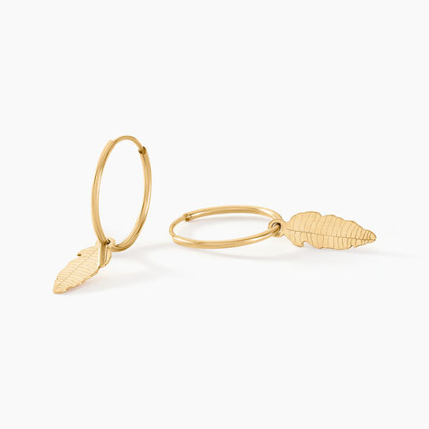 Cr&eacute;oles Belita Or Jaune - Boucles d'oreilles cr&eacute;oles Femme | Histoire d&rsquo;Or