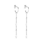 Cr&eacute;oles Fancy Argent Blanc - Boucles d'oreilles cr&eacute;oles Femme | Histoire d&rsquo;Or