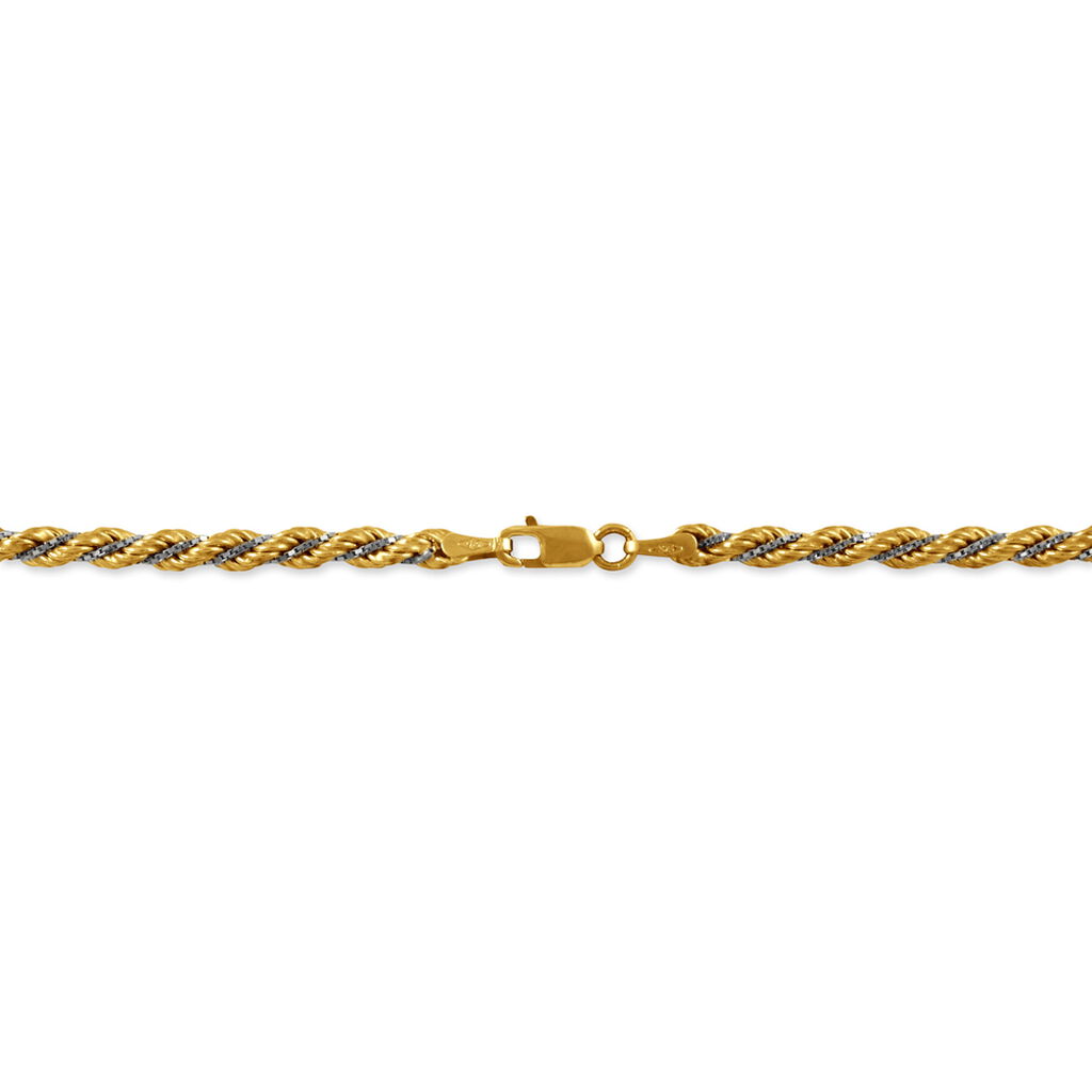 Collier Jerryenne Danilo Maille Corde Et Venitienne Or Bicolore - Chaines Femme | Histoire d’Or