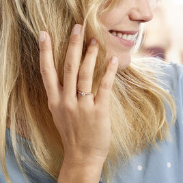 Bague Or Rose Harem Oxyde - Bagues solitaires Femme | Histoire d’Or