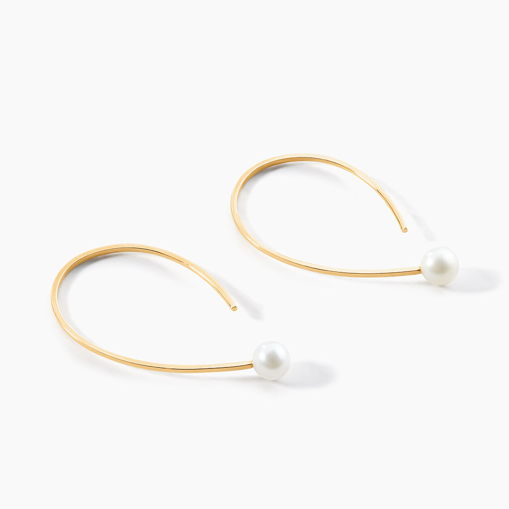 Collier Nekoda Or Jaune Perle De Culture - Boucles d'oreilles créoles Femme | Histoire d’Or