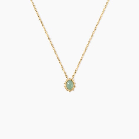 Collier Vintage Love Plaqué Or Jaune Aventurine - Colliers Femme | Histoire d’Or