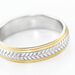 Alliance Izaak Argent Bicolore - Alliances Homme | Histoire d’Or