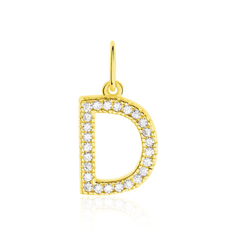 Pendentif Lettre D Or Jaune Oxyde - Pendentifs Femme | Histoire d’Or