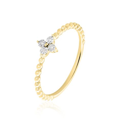 Bague Or Jaune Eternal Spring Diamants - Bagues avec pierre Femme | Histoire d’Or