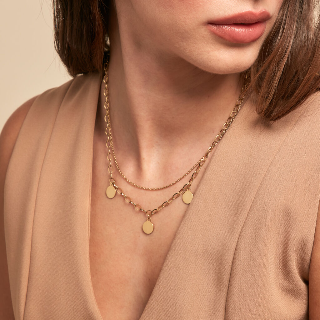 Collier Gili Acier Jaune - Colliers fantaisie Femme | Histoire d’Or