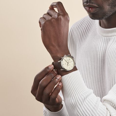 Montre Fossil Neutra Chrono Beige - Montres Homme | Histoire d’Or