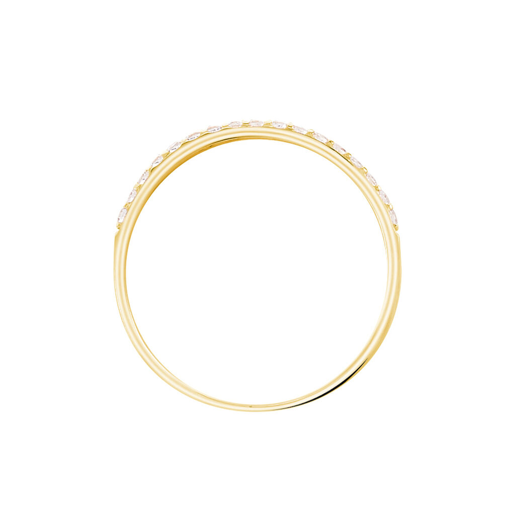Bague Katiana Or Jaune Oxyde De Zirconium - Bagues avec pierre Femme | Histoire d&rsquo;Or