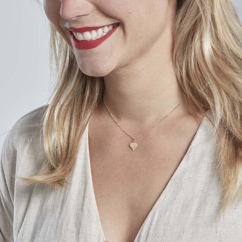 Pendentif Eudocie Coeur Message Or Jaune - Pendentifs Coeur Femme | Histoire d’Or