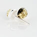 Boucles D'oreilles Puces Argent Blanc Acacia Ambre - Boucles d'oreilles fantaisie Femme | Histoire d’Or