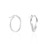 Cr&eacute;oles Silla Or Blanc - Boucles d'oreilles cr&eacute;oles Femme | Histoire d&rsquo;Or