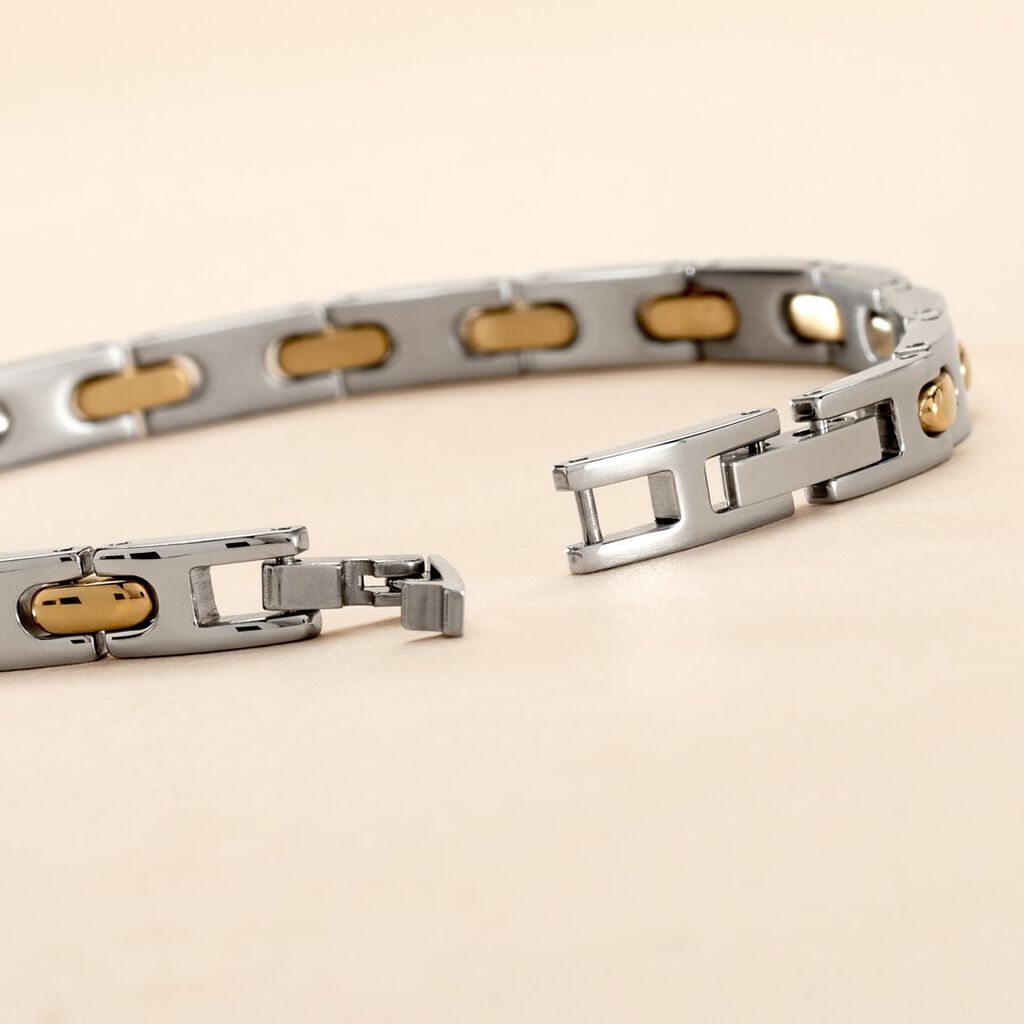 Bracelet Jourdan Acier - Bijoux sans pierre Homme | Histoire d&rsquo;Or