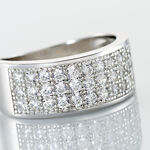 Bague Cecelia Argent Blanc Oxyde De Zirconium - Bagues avec pierre Femme | Histoire d&rsquo;Or