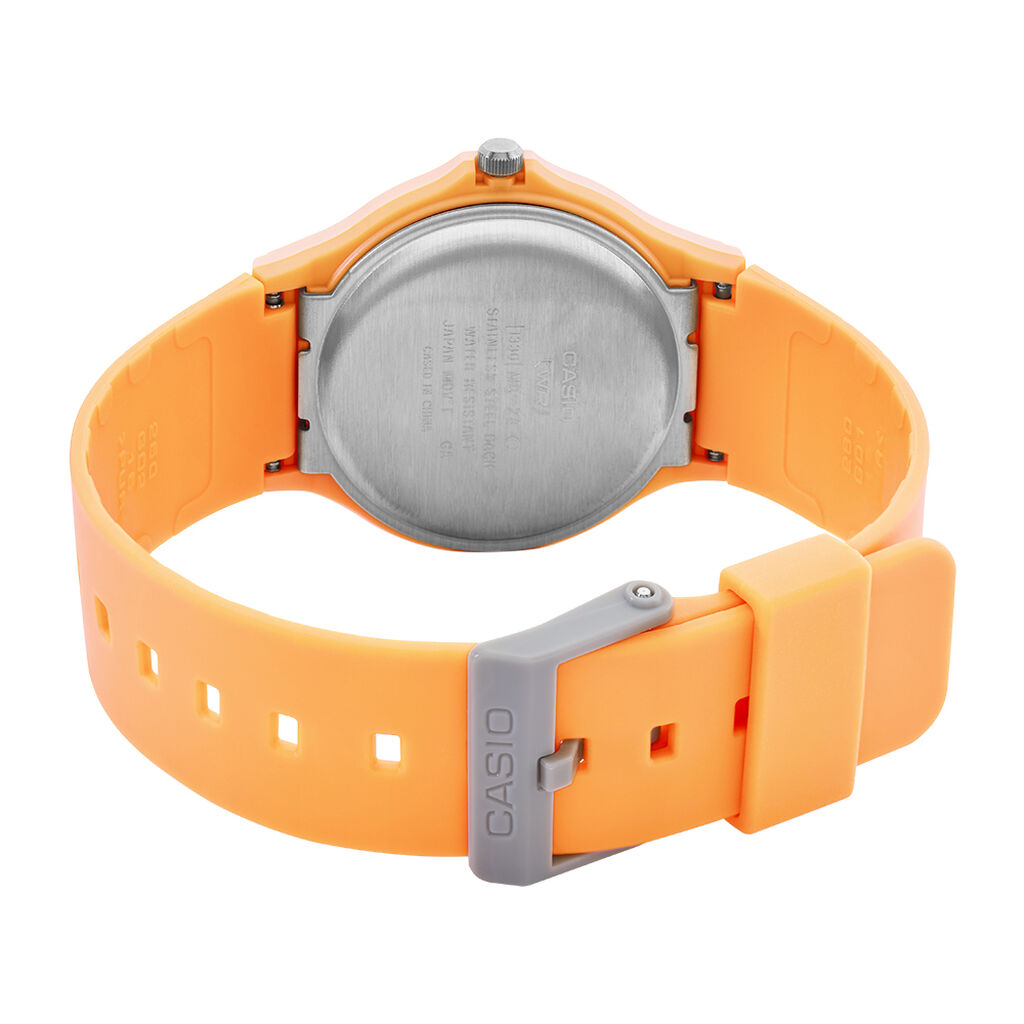 Montre Casio Collection Casio Timeless Collection Orange - Id&eacute;es cadeaux Unisex | Histoire d&rsquo;Or