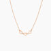 Collier Trinity Argent Rose - Ras de cou Femme | Histoire d’Or
