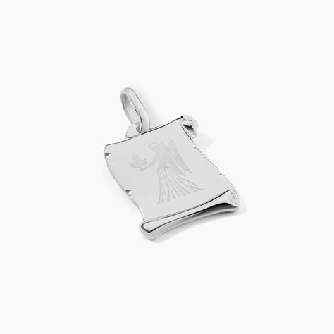 Pendentif Zodiaque Parchemin Argent Blanc - Pendentifs Communion Famille | Histoire d&rsquo;Or