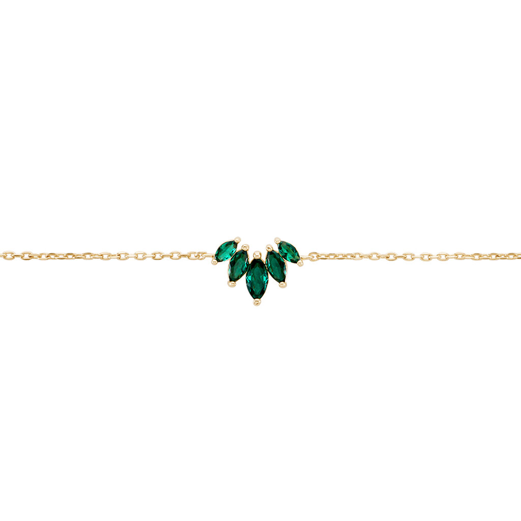 Bracelet Amazonia Plaqué Or Jaune Oxyde De Zirconium - Bracelets Femme | Histoire d’Or