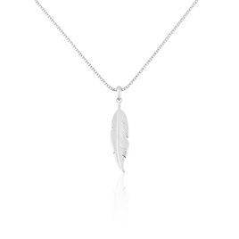 Collier Argent Blanc Gdiulia - Bijoux Plume Femme | Histoire d’Or