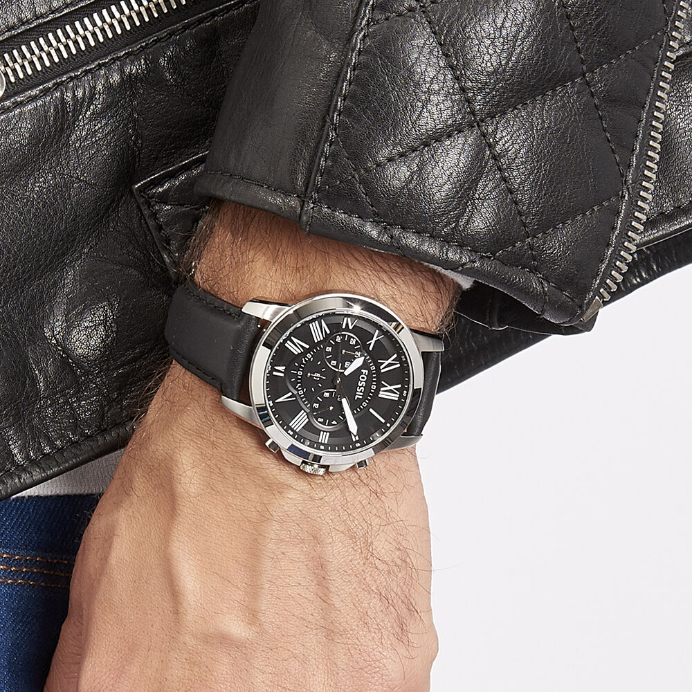 Montres Fossil FS4812IE Acier Boucle Ardillon Blanc Ronde