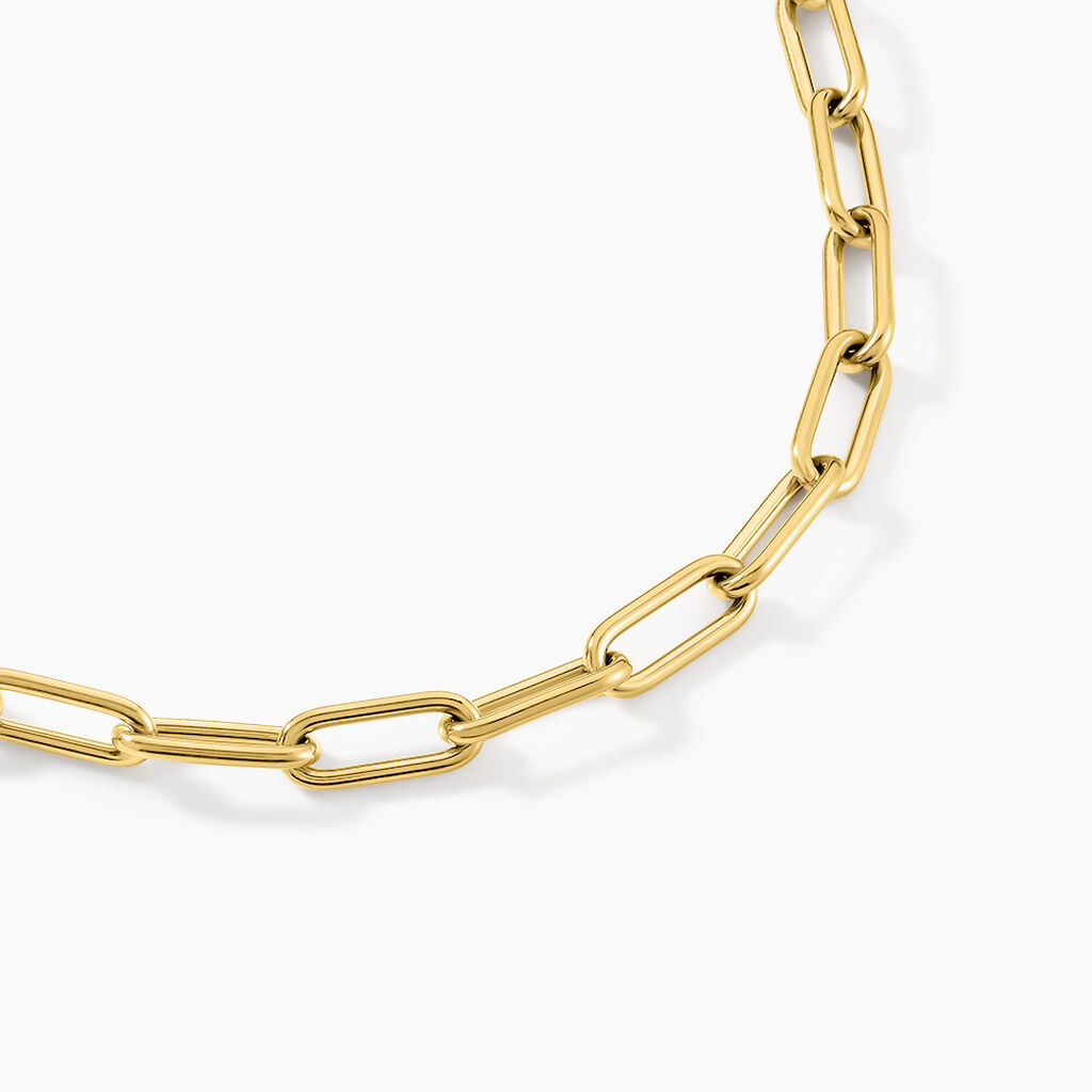 Collier Maille Urban Line Acier Doré - Chaines Femme | Histoire d’Or