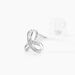 Boucles D'oreilles Puces Volute Or Blanc Diamant - Clous d'oreilles Femme | Histoire d’Or