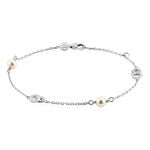 Bracelet Anilie Argent Blanc Perle D'imitation Et Oxyde De Zirconium - Bracelets Femme | Histoire d&rsquo;Or