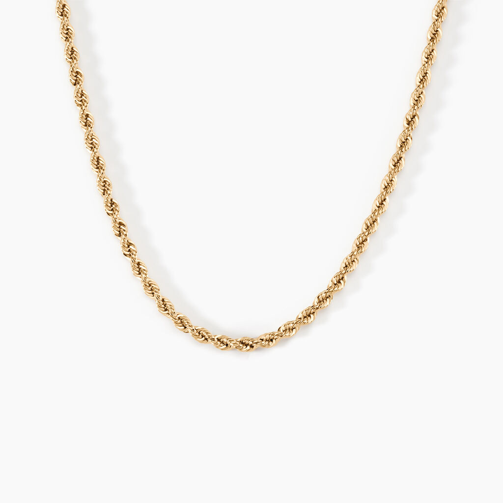 Collier Jerry Maille Corde Or Jaune - Chaines Femme | Histoire d’Or