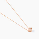 Collier Solitaire Argent Rose Rio Santa Teresa Oxyde De Zirconium - Colliers fantaisie Femme | Histoire d&rsquo;Or