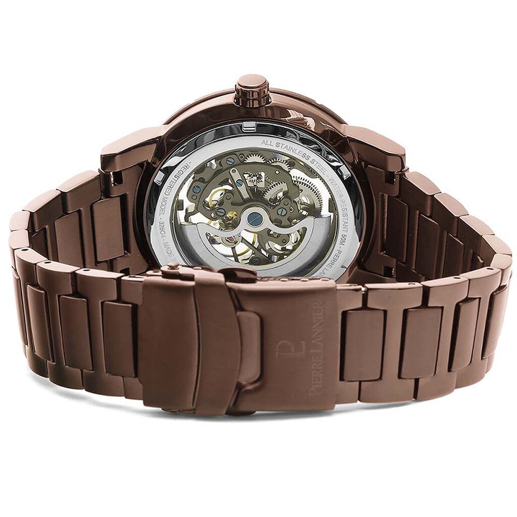 Montre Pierre Lannier Automatic Marron - Montres Homme | Histoire d’Or