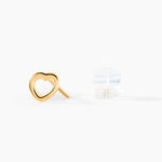 Boucles D'oreilles Puces Anne-maudae Coeurs Or Jaune - Clous d'oreilles Femme | Histoire d&rsquo;Or