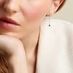 Boucles D'oreilles Pendantes Gracilia Or Jaune Emeraude Diamant - Boucles d'oreilles pendantes Femme | Histoire d&rsquo;Or