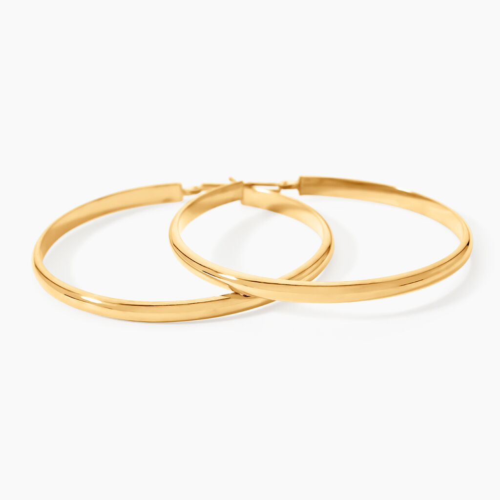 Cr&eacute;oles Shalana Or Jaune - Boucles d'oreilles cr&eacute;oles Femme | Histoire d&rsquo;Or