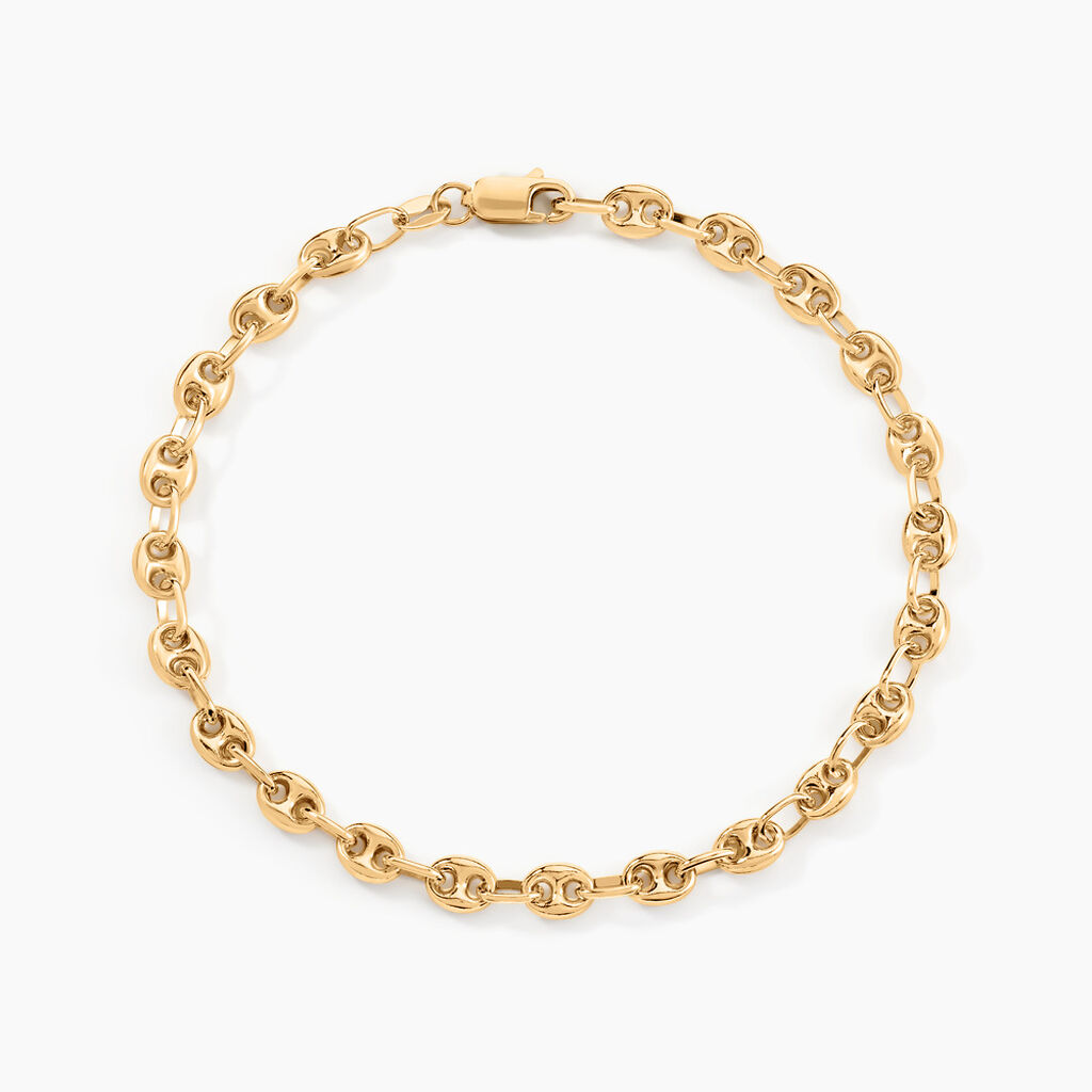 Bracelet Maille Dami Or Jaune - Bracelets cha&icirc;ne Homme | Histoire d&rsquo;Or