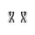 Boucles D'oreilles Puces Julianne Or Blanc Diamant - Boucles d'oreilles pierres pr&eacute;cieuses Femme | Histoire d&rsquo;Or
