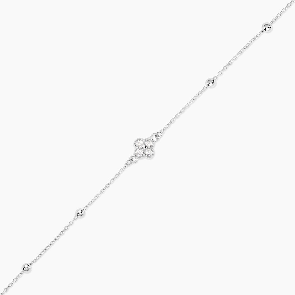 Bracelet Germaine Argent Blanc Oxyde De Zirconium - Bracelets Femme | Histoire d&rsquo;Or
